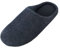 Knixmax Herren Damen Hausschuhe Memory Foam Pantoffeln Winter Warm Slipper Weiche Rutschfeste Unisex-Erwachsene Schwarz 46/47EU