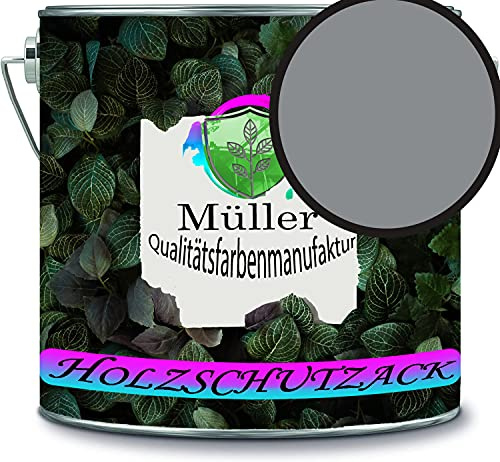 Holzschutzlack Holzlack Holzlasur wetterbeständiger Langzeitschutz Wetterschutzfarbe Holzschutzfarbe RAL 7046 Telegrau 2 // Müller Qualitätsfarbenmanufaktur