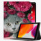 Für iPad Pro 11 Zoll Kiste 2021 2020 2018 Abdeckung, Katzenmündung Augen Blumen Fall Slim Shell Cover für iPad iPad Pro 11 Zoll