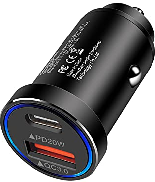 Auto Ladegerät USB C, 38W PD & QC 3.0 Schnell USB Zigarettenanzünder Adapter, Zigarettenanzünder USBC Kfz Ladegerät für iPhone 16/15/14/13/12,Samsung Galaxy S25/S24/S23/S22/S21/A16/A55/A15/A35/A54/A53