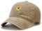 XYIYI Sonnenblumen Khaki Vintage Basecap Verstellbare Distressed Washed Baseball Kappe für Damen Herren