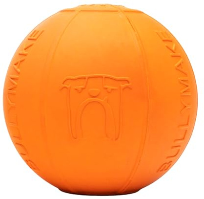 BULLYMAKE Ballistic Beach Ball, Rubber Chew Toy for Dogs - Treat Stuffing Toy