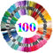 Filo da Ricamo, 100 Colori cotone per braccialetti 6 matassine, ciascuna lunga 8 m Casuale per Maglieria, Progetto Punto Croce
