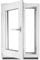 Fenster Kellerfenster Kunststofffenster Kunstoff weiß BxH 40 x 90 cm DIN Links - ALLE GRÖßEN - 2 fach Verglasung BxH 400 x 900 mm - Funktion Dreh-Kipp - BauPlaza