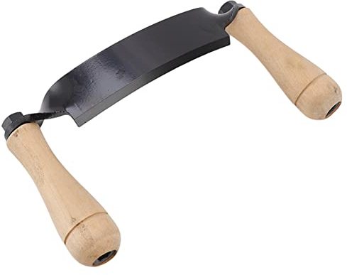 Natudeco Coltello da Estrazione Coltello da Corteccia Lama iniaio al Tungsteno Comodo Manico in Legno Rasaturaurata Alta Affilatura Coltello da Estrazione Curvo(10 pollici)