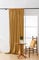 Cotton Market Velours Gardinen 250x140 cm - Vorhänge für Fenster und Balkontür - Vorhang für das Haus auf Band - Vorhang Blickdicht - Gardinen Stange Curtains - Verdunkelungsvorhang - Senf
