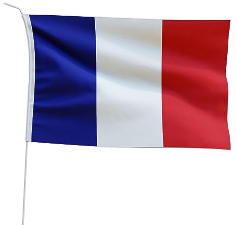 Marineo Bandera del país anfitrión para barco o moto – 20 x 30 cm, Francia