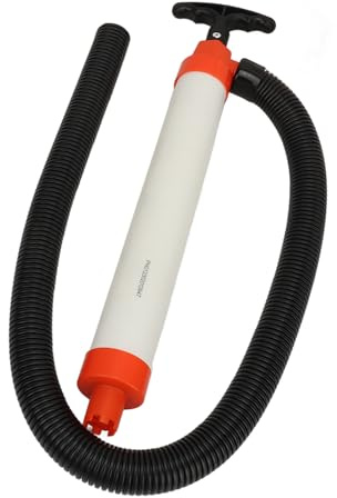 PenRux Bomba de achique Manual, Bomba de achique Manual de plástico Bomba de achique Manual Flotante con Manguera, Bomba de Agua Manual portátil para Yates Barcos de Pesca Kayaks
