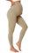 BAYDI Nudi Legging de grossesse opaque taille haute pour femme enceinte, kaki, S