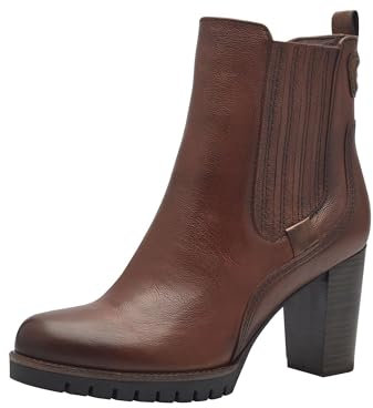 MARCO TOZZI Donna Chelsea 2-25424-43, Stivali, Cognac Comb, 39 EU