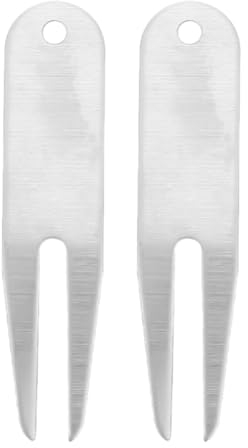Toddmomy 2Er Set Edelstahl Golf Pitchgabel Divot Tool Tragbares Rasenreparaturwerkzeug Für Golfplatz Klein Und Handlich Für Golftasche Praktisches Golfzubehör Geschenk