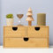 MEEDEN Schreibtisch Organizer mit Schubladen aus Bambus: Desktop Speicher Schublade Container - Tischplatte Lagerung Organisation Box für Büro Haus Toiletten liefert