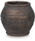 Arborus Vase Vintage Blumentopf Zetment 15 cm Vintage Blumentopf Rustikal Dekotopf Braun Pflanzkübel Blumenkübel Übertopf für Kunstpflanzen Kunstblumen Tisch Deko Rustikal Vintage Deko