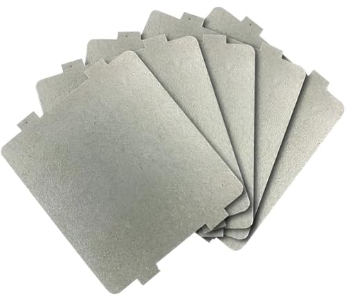 QEQSHQO 5pcs Foglio di Mica per Microonde Universale Piastra di Mica Mica Piastre a Microonde Protezione e Ricambi di Qualità Superiore per Forno a Microonde Per Microonde e Forno 9.9 x 10.8 cm
