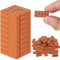 NHQZ Mini Briques Miniatures 1:16 Rouge Mini Briques D' Argile Diorama Accessoires D' aménagement Paysager pour Fairy Garden Decor, Accessoires Aménagement Paysager Miniature, 50 pièce