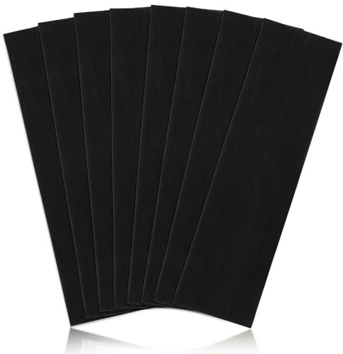DRESHOW Haarband Damen Sport Dünn Stirnband Damen Baumwolle Haarbänder Elastisch Headband Antirutsch Haarband Schwarz Yoga Laufen 8 Stück