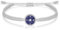 J.Endéar Kompass Armband für Damen Mädchen Silber 925, Schnur Seil Armband Handgemachte Marineblau Schmuck, Reise Abenteuer Graduierung Freundschaft Geschenk, Grau