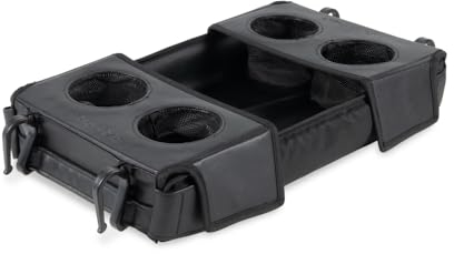 WONDERFOLD Flex-Snack-Tablett für W2-Kinderwagen mit umwandelbaren Getränkehaltern und verstellbaren Seitenwänden für maximalen Platz, leicht zu reinigen