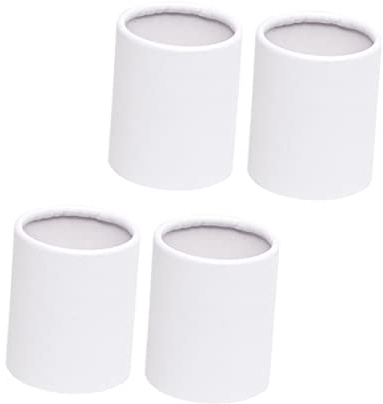 ULDIGI 4pezzi Scatole Rotonde per Fiori Contenitori Cilindrici in Cartone per Bouquet Adatti per Composizioni Floreali e Centrotavola Bianchi