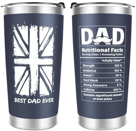 Dad Gifts, Dad Birthday Gift Christmas Ideas Presents for Daddy, Best Father Present, Gift for Father Birthday Fathers Day, Daddy Gifts from Daughter Son, Funny Mug Present, 20 Oz Tumbler