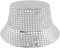 MILAKOO Disco Eimer Hut Metallische Holographische Eimerkappe Unisex Hip Pop Rock Hüte Festival Party Kopfbedeckung für Männer und Frauen