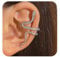 Aneneiceera Punk Schlange Ohrmanschette - Silber Clip Ohrringe, Breiter Ring Helix Nicht Durchbohrt - Minimalistische Manschette Schmuck Für Frauen