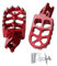 Moto Supports Pédales pour CRF300L CRF 300L CRF300 Rallye CRF 300 L Repose-Pieds Avant pour Motos Repose-Pieds Pièces De Pédale Cale Pied Moto(Rouge)