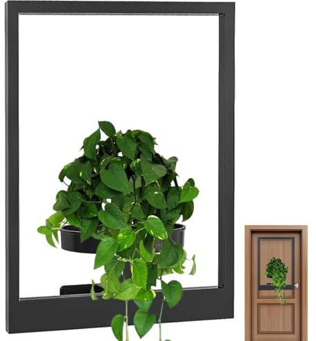 yupeuooe Cadre photo, support de , étagères murales pour pot de fleurs d'intérieur, style moderne, étagères pour , cadres de pour mur, cadre mural en métal pour salon, balcon,