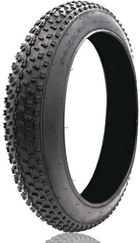 uyeoco Fat Bike Tires Fat Reifen Verbreiterung Strand Fahrrad Fett Reifen rutschfeste Faltbare Elektrofahrradreifen Fat Bike Reifen Ersatz Set für Wide Mountain Snow(26x4.0)