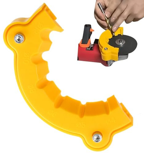 QZKJQDD Bohrerschärfer Werkzeug, Drill Bit Sharpener, Mehrzweck-Bohrer Schleifen Schärfer Zubehör, Schleifwerkzeug für Bohrerschleifer, Winkelschleifer Schleifwerkzeug, für alle Bohrer(1 Stück)