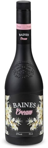 Baines Cream - Licor de Crema con Pacharán Navarro, 1 Botella (70cl)