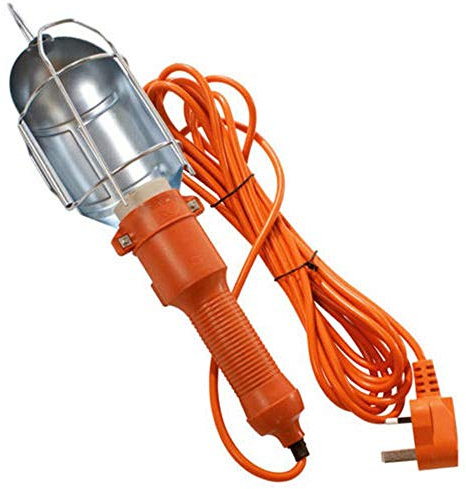 SuBeriYi 240V Work Light Loft Inspection Lamp 5M Line UK | 5m Mains 240V Work Light Loft Car Mechanics Inspection Lamp Garage w/ Switch