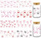 INCOK Rub on Transfers for Crafts - 8 Sheets Cute UV DTF Glass Cup Wrap Stickers for 16 oz Water Bottle Pink Bow, Cherry Uvdtf Transfer Sticker for Laptop, Mobile Phone Case, Gift Ornaments