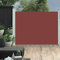 HOMTAKIE - Toldo lateral retráctil para patio (140 x 500 cm), color marrón