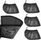 FDCYQW 4 Piezas Parasol Coche Lateral para Citr-oen Berlingo Ⅲ 2018-2023, Protector Parabrisas Cortina Ventana Lateral Solar Cortinas,Black