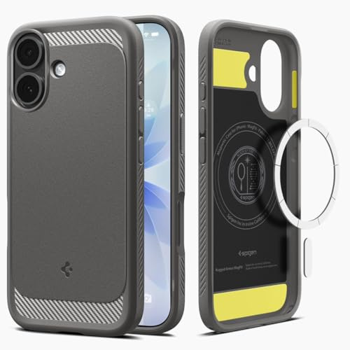 Spigen Rugged Armor MagFit Case for iPhone 17 - Grey