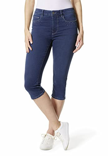 STOOKER Denim Capri Damen 7/8-jeans Skinny Fit Denim/Jeans clean wash konisch 7/8-Länge