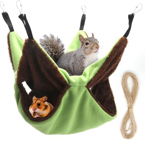 TMZELOA Cage Furet, Cage Chinchilla, Maison Cochon d'Inde, 1 Pièce Hamac pour Cobaye pour Ratons laveurs Petits Animaux Furet Hamac pour Cage Petit Animal de Compagnie pour Chinchilla Hérisson Cobayes