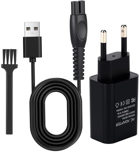 5V Ladegerät für Philips QP2734 QP2824 QP2834 MG7930 MG9510 X5006 S5887 | USB Netzteil Adapter für Philips QP1924 QP2724 QP2734 QP2824 QP2834 MG5910 MG7930 MG9510 X5001 S3145 Rasierer mit Ladekabel