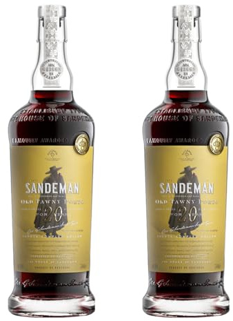 Sandeman | 20-Year Old Tawny Port 20% ABV | 2 x 75cl | Shows dried fruits, honey, roasted nuts and warm spice, with a balanced finish for food pairing or relaxed serving.