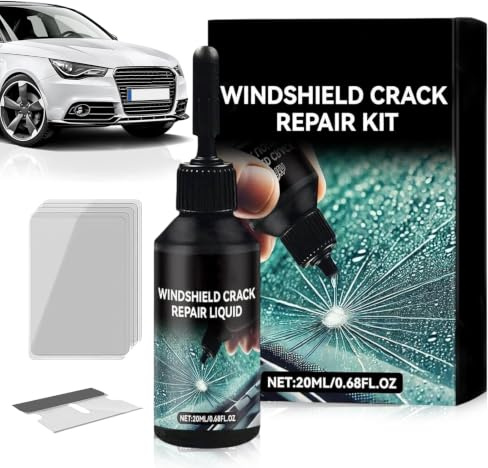 LINXINS 2 Windscreen Repair Kit, Windscreen Chip Repair Kit for Windows & Mirrors, Suitable for All Glass Crack Types