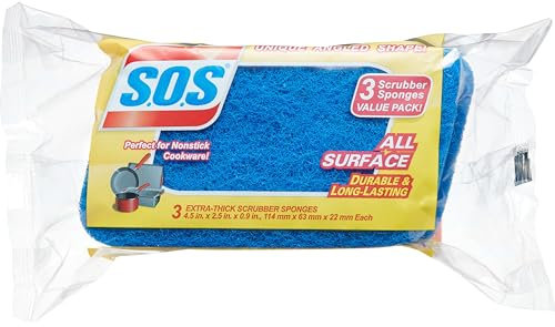 S.O.S Esponja para fregar todas las superficies, 3 unidades (91028)