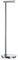 Smedbo Outline Lite Toilettenpapierhalter Runde der Edelstahl poliert, Silber, 60 cm