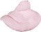Bio Nackenhörnchen mit Stehkragen, Dinkelkissen. Nackenkissen Wärmekissen - Dinkel-Körnerkissen Nacken Schulter (Bio Dinkel & Bio-Stoff rosa-weiß)