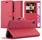 Cadorabo Custodia Libro per Asus ZenFone LIVE / 3 GO in ROSSO CARMINIO - con Vani di Carte, Funzione Stand e Chiusura Magnetica - Portafoglio Cover Case Wallet Book Etui Protezione