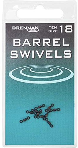 Drennan Barrel Swivels For Fishing Pack Of 10: 18