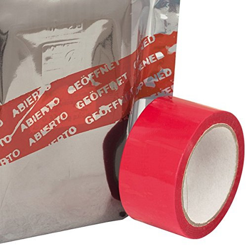 Propac Z-NANTI Nastro Adesivo Anti-Effrazione, Rosso, 50 x 50M