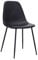 House Doctor Stuhl, Forms, schwarz, 43x53 cm, H.:83.5 cm, Sitzhöhe: 46 cm