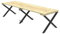 VE.CA.s.r.l. - Tavolo per Esterno Consolle Allungabile Cross - Con Porta Prolunghe - Dimensioni: da 40 cm a 250cm - In Abete Lamellare Idrorepellente - Arredo Giardino Esterno - Colore: Abete Naturale