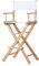 YNAYG Regiestuhl Klappbarer Regiestuhl aus Holz, Sitz in Stangenhöhe, Maskenbildner-Stuhl für Künstler, komfortable Leinwand, für Studio/Bar/Camping/Reisen/Angeln/Garten